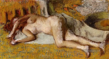  Nacktheit Malerei - Nach dem Bad 3 Nacktheit Ballettdancer Edgar Degas